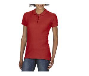 GILDAN GN859 - Premium Cotton Ladies' Double Piqué Polo Red