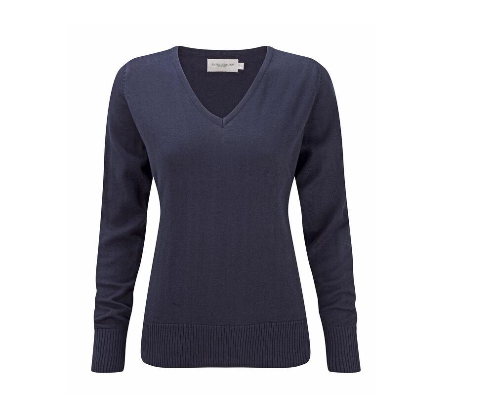 Russell Collection JZ10F - Ladies' V-Neck Pullover