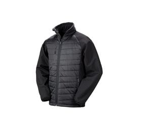 RESULT RS237 - Veste bi-matière Black / Black