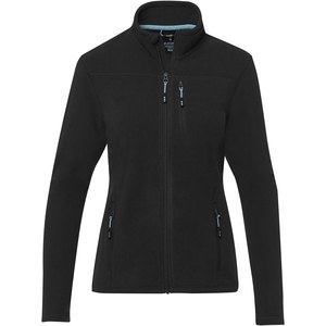 Elevate NXT 37530 - Amber women's GRS recycled full zip fleece jacket Solid Black