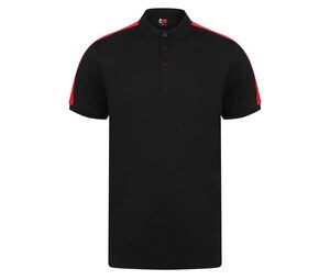 Finden & Hales LV381 - Polo stretch contrasté Black/Red