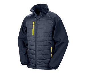 RESULT RS237 - Veste bi-matière Navy / Yellow