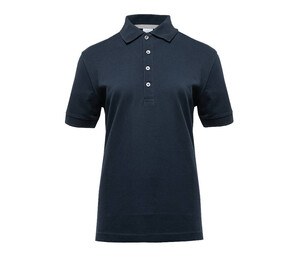 BLACK&MATCH BM101 - Ladies' contrasting button poloshirt Navy / Silver