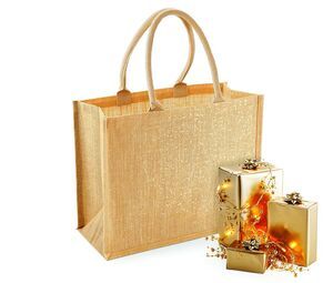 WESTFORD MILL WM437 - Sac shopping en toile de jute scintillant