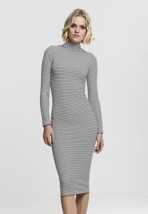 Urban Classics TB1709C - Ladies Striped Turtleneck Dress